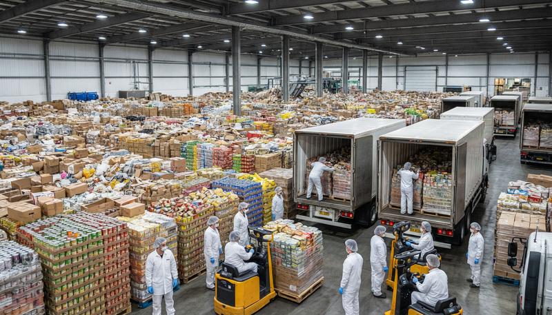 广州过期产品销毁案例-食品企业10吨过期食品销毁